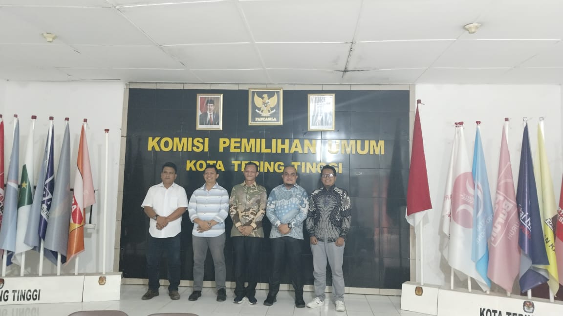 Rakor dengan KPU Kota Tebing Tinggi