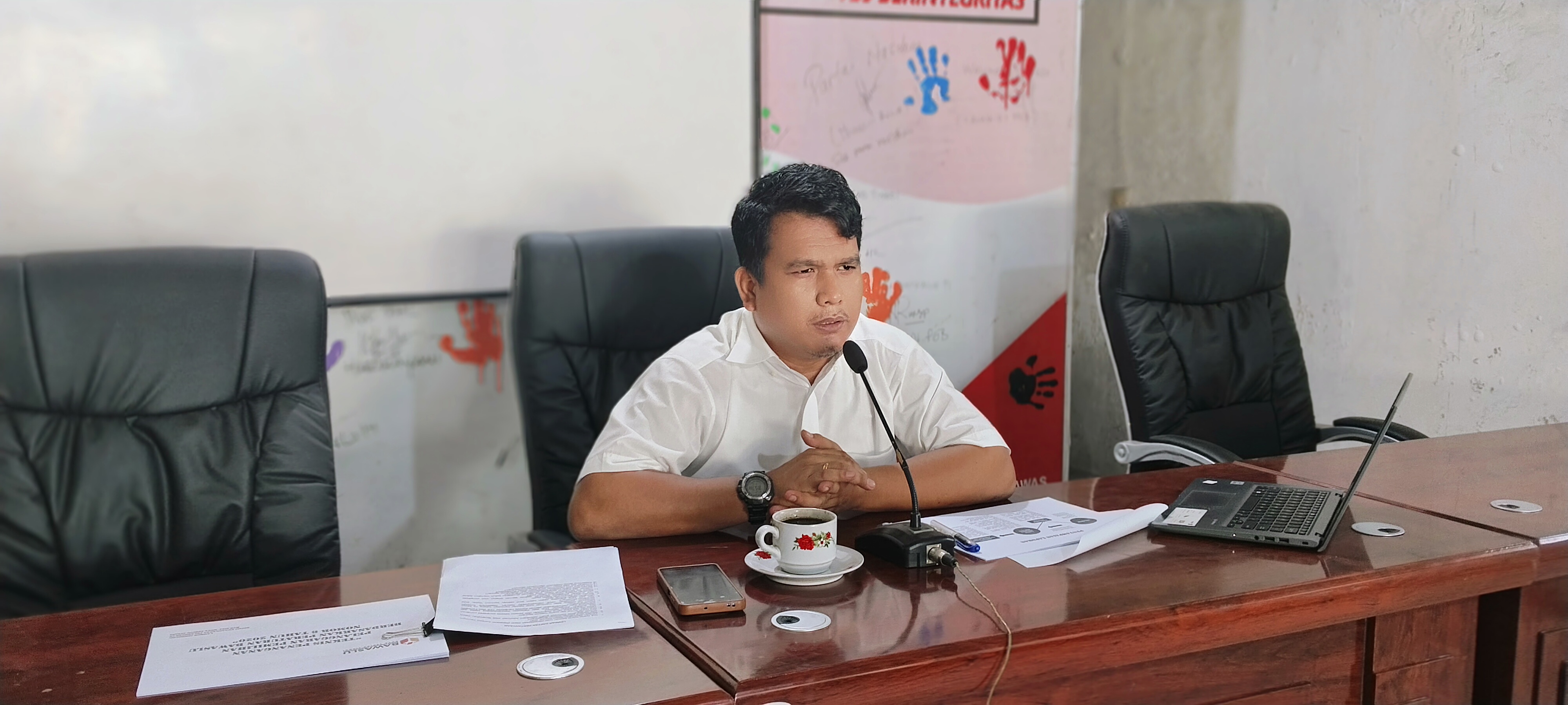 Anggota Bawaslu Kota Tebing Tinggi Lambok Simbolon