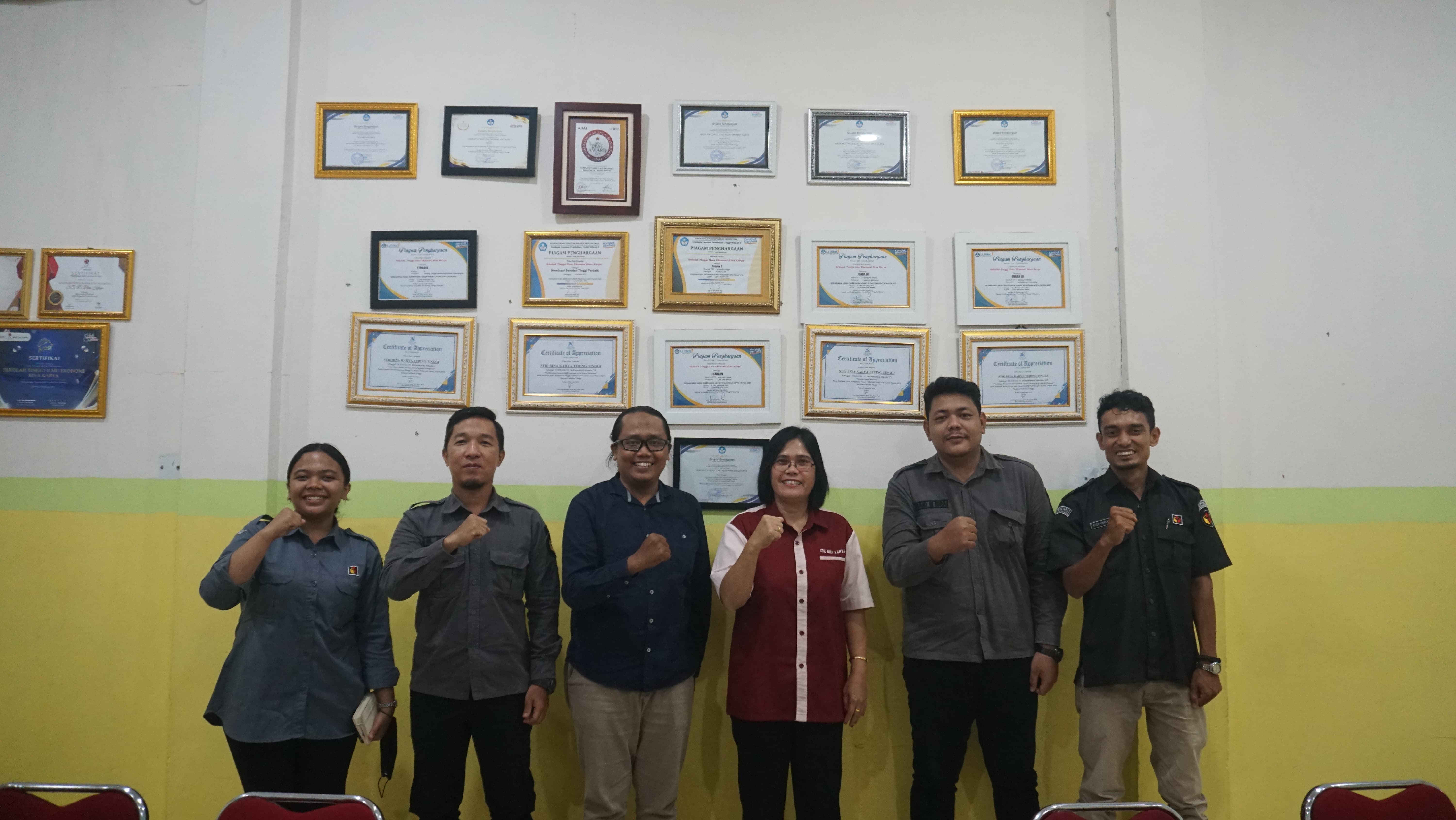 Audiensi dengan STIE Bina Karya