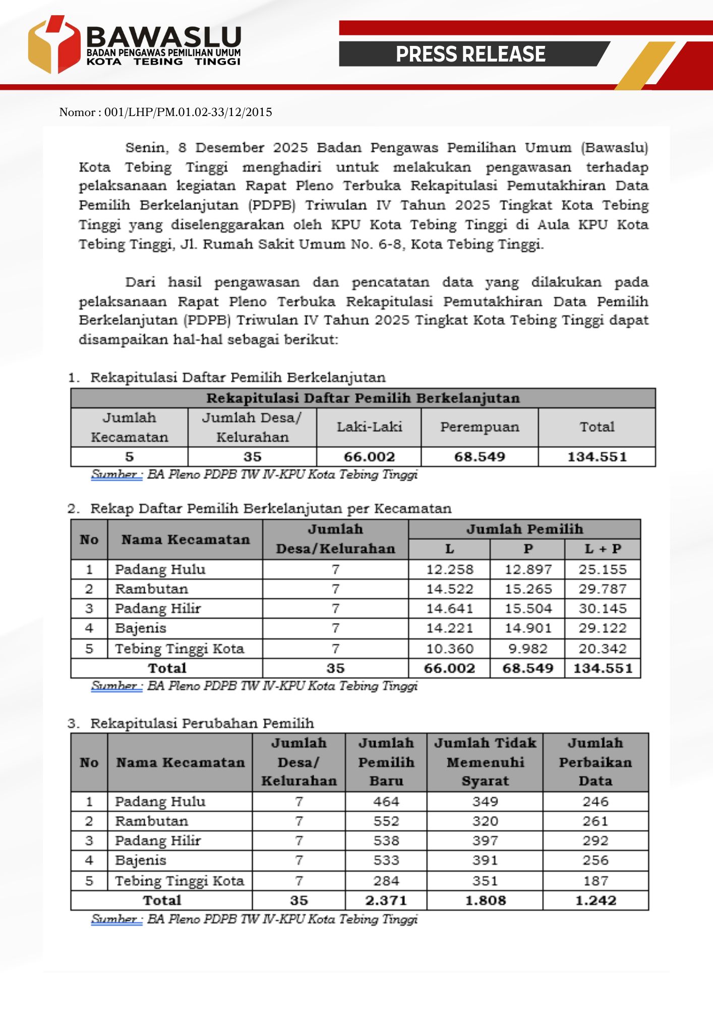 Press release