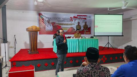 Anngota Bawaslu Kota Tebing Tinggi Elfian Choky Nasution