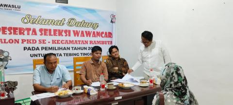 Anggota Bawaslu Kota Tebing Tinggi, Kordiv HP2H Elfian Choky Nasution