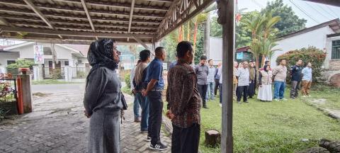 Peserta Apel Pelepasan PKD dalam pengawasan Mutarlih