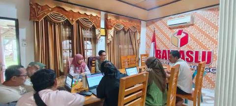 Korsek Bawaslu Kota Tebing Tinggi, Kunjungan Irwil RI