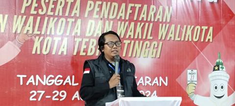 Anggota Bawaslu Kota Tebing Tinggi, Kordiv HP2H Elfian Choky Nasution