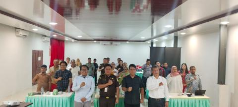 foto bersama kegiatan Rakor Gakkumdu