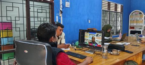 Pertemuan daring dengan peserta P2P