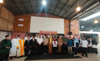 Ketua Bawaslu Kota Tebing Tinggi Amsal Franky H Tambun Menghadiri Acara Pelantikan PTPS di Kecamatan Tebing Tinggi Kota
