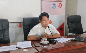 Anggota Bawaslu Kota Tebing Tinggi Lambok Simbolon
