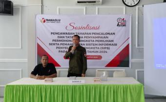 Ketua Bawaslu Kota Tebing Tinggi Amsal Franky H Tambun
